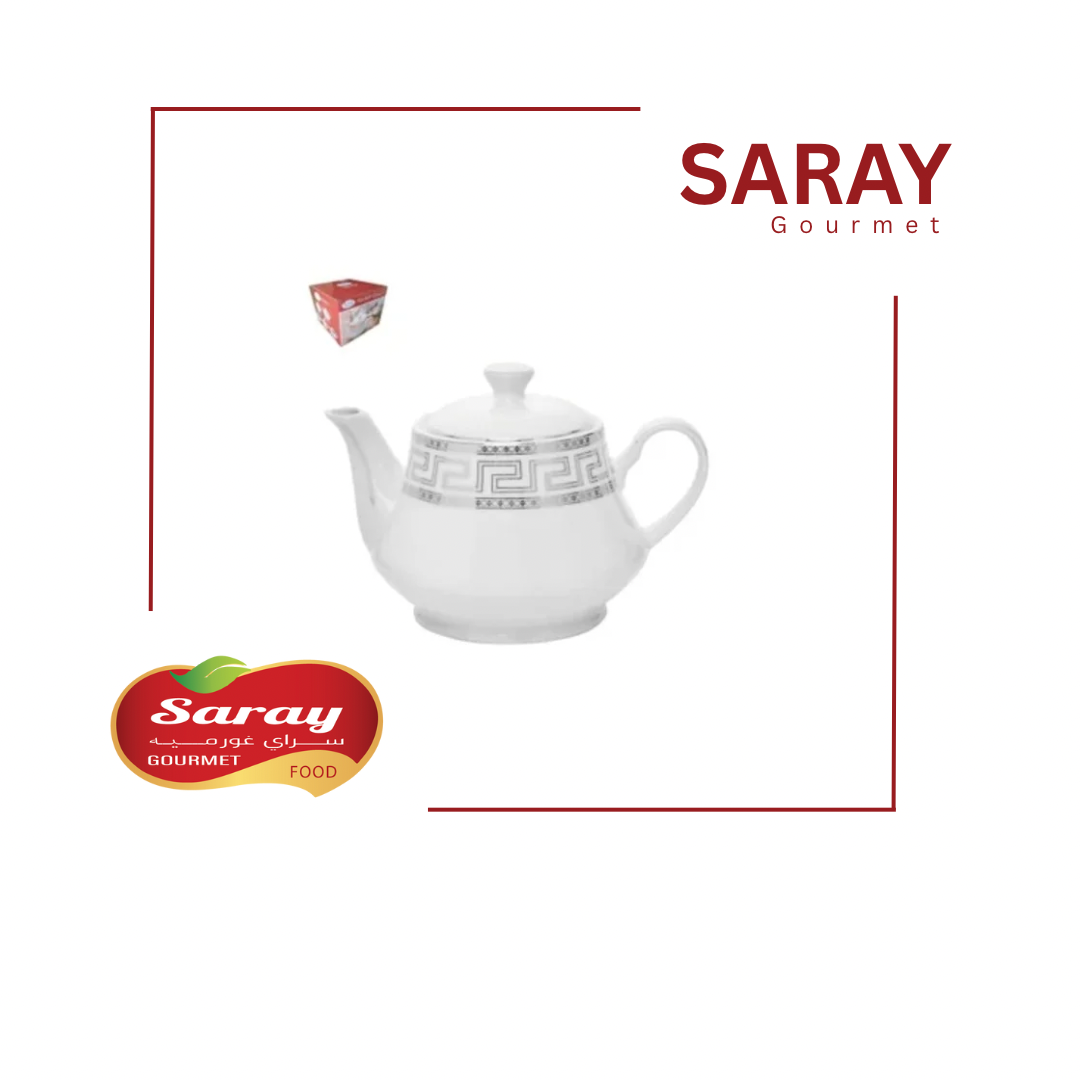 Premium ceramic teapot with elegant pattern