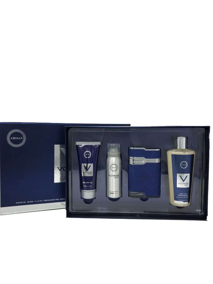 Armaf Voyage Bleu Gift Set For Men -4PC  Eau de Parfum 100 ml for Men