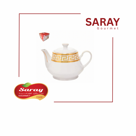 Premium ceramic teapot with elegant pattern