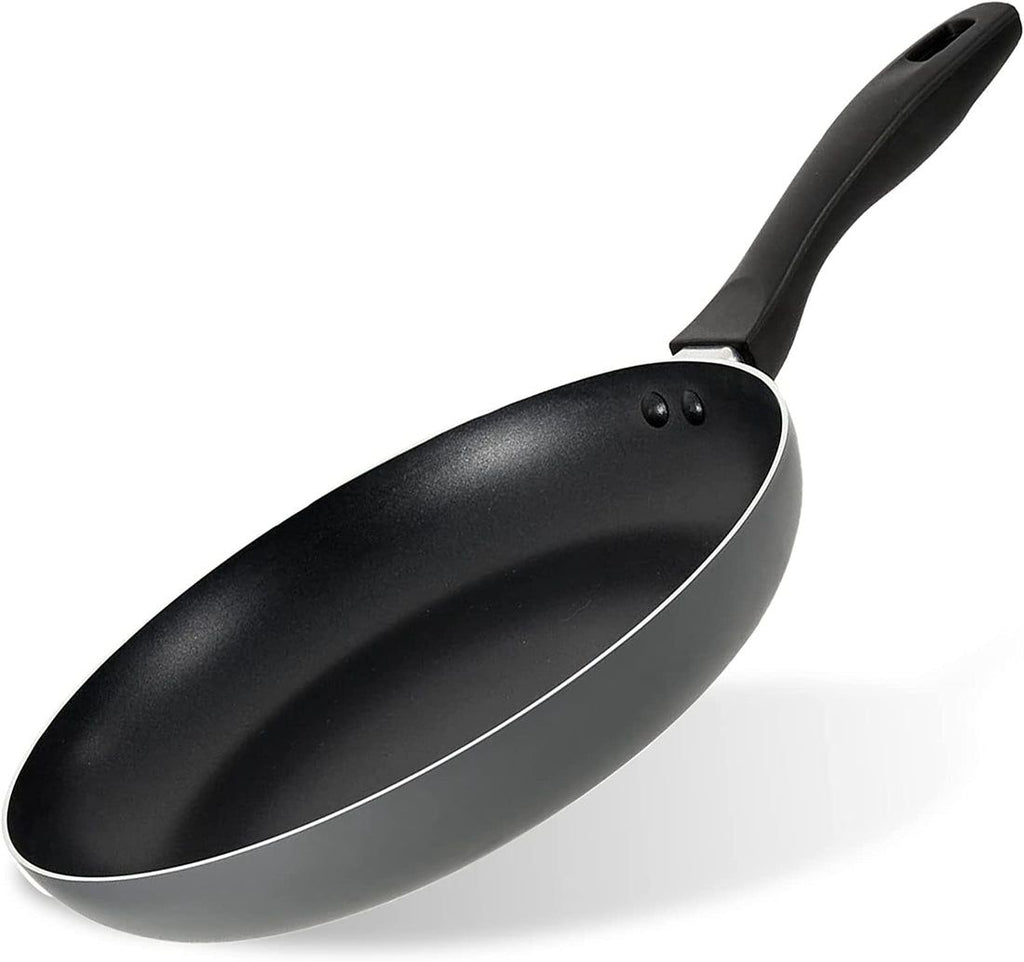 Alpine Cuisine 10in Gray Aluminum Non-Stick Frying Pan with Ergonomic Bakelite Handle and Healthy Durable, Dishwasher Safe