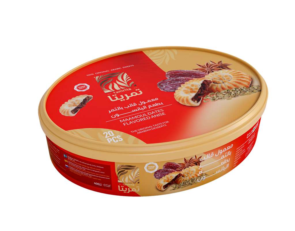 معمول تمر بنكهة اليانسون 400 غرام (20 قطعة)